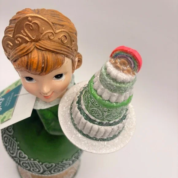 Lucky Lane Vintage Girl Holding Tiered Cake Figurine St Patrick's Irish Celtic - Picture 8 of 8